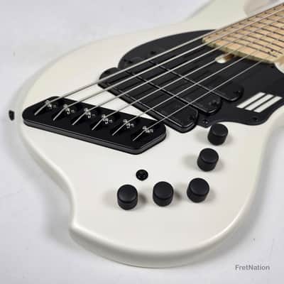 Dingwall NG3 6-String Matte Ducati White Pearl Bass w/ Bag 9.72lbs #19965B B-Stock image 8