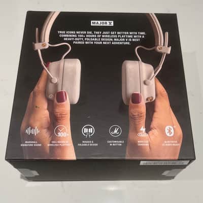 Marshall Major V Wireless Headphones - Cream image 3