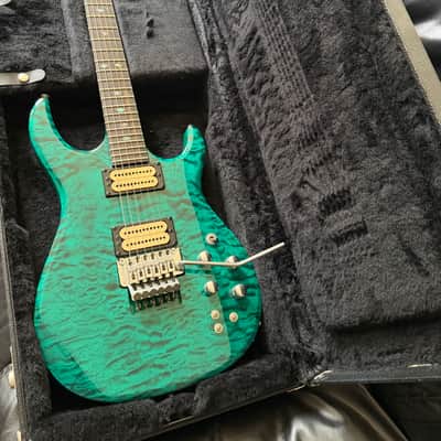 Carvin DC400C in Translucent Green Teal Quilt **Stunning!** image 9