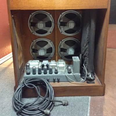 HAMMOND ORGAN JR 20 TONE-CABINET W/OIL VERB"& QUAD MAIN FRONT-”SPKS&1x12"TOP DOWN-THROW $395 image 1