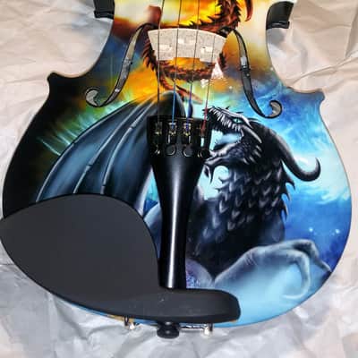 Dragon Spirit 4/4 Violin, crystal fine tuners & carbon fiber bow image 2