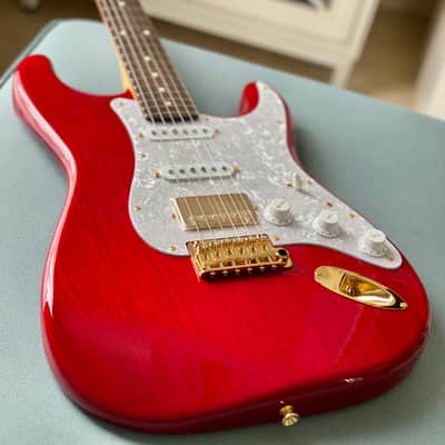Tokai AST-118SH-GH SR/R Goldstar Sound HSS Limited Edition in Seethru Red with Gold Hardware S/N 200555 weight 3.4 KG image 5