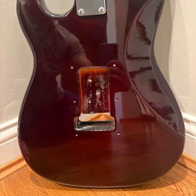 Hurricane Strat-style body and neck - Wine Red image 11