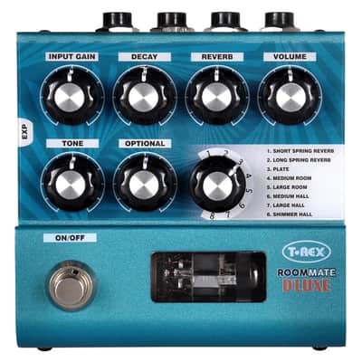New T-Rex RoomMate D’Luxe Tube Driven Reverb Guitar Effects Pedal image 1