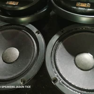 6.5" MIDRANGE SPEAKERS OPTIMUS 40-4029  T200 COMPLETELY REBUILT AT PMR IN OHIO/ INCLUDES ISOLATION CANS/ PAIR BETTER THAN NEW! image 1