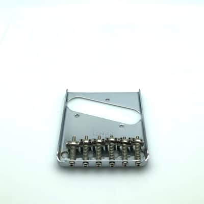 ‘52 Reissue Fender 70’s Style 6-Saddle Telecaster Bridge Chrome/Nickel - 1997 image 1