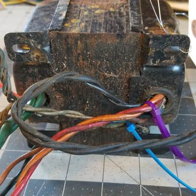 Unknown TM-12  Vintage Power Transformer Tested 315-0-315 / 6.3 / 5 / 12.6 V HUGE 9 lb Tube Amp Project 1950s image 8