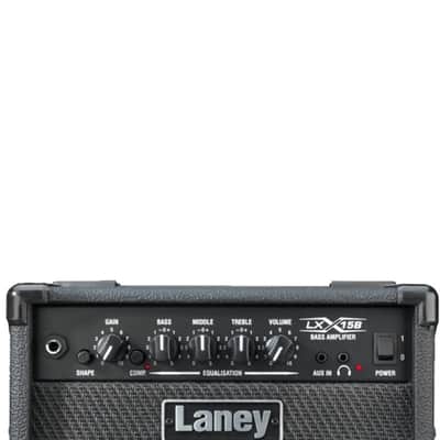 Laney LX15B 15-Watt RMS Combo Electric Bass Amplifier 3 Band EQ Single Channel image 4