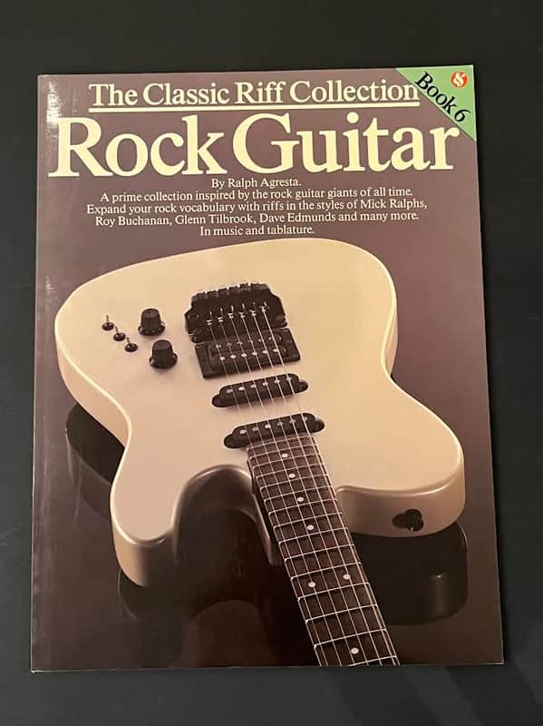 Amsco The Classic Riff Collection Rock Guitar by Ralph Agresta Tab Book