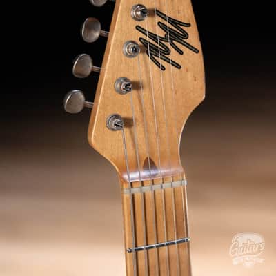 Mario Martin Guitars Ash/Paulownia S-Style w/ Brickhouse Pickups – Black image 5