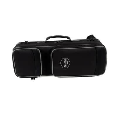 Allora ASPS-450 Vienna Series Straight Soprano Sax Regular Black Nickel Body Silver Keys image 6