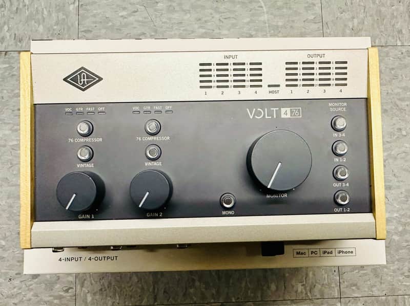 Universal Audio Volt 476 USB-C Audio Interface 2021 - Present - Tan / Gray image 1