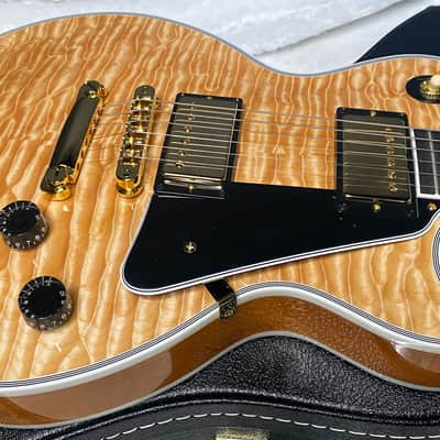 NEW! Gibson Dealer Select Custom Shop Les Paul Custom AAAAAAA Quilt - 7AQ! - Natural - SO MUCH DEPTH and MOVEMENT! - 9.7 lbs - Authorized Dealer - G07564 image 4