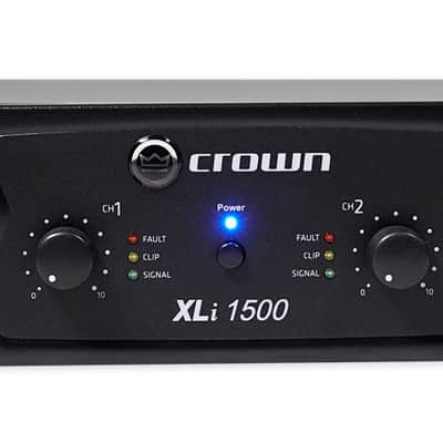 Crown Pro XLi1500 900w 2 Channel DJ/PA Power Amplifier Professional Amp XLI 1500 image 1