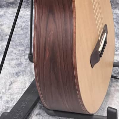 Dowina Cocobola Bona Vida Acoustic Guitar Old Stock Sitka/Cocobolo Parlor Sized with Custom Italian Hardshell Case image 14