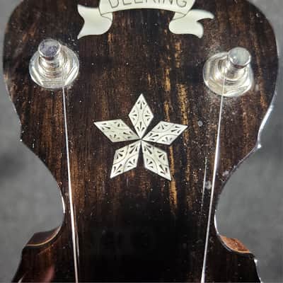 Deering Black Diamond Banjo w/ Hardcase,  5th String Railroad Spike, Natural/Black, ca 2017 image 5