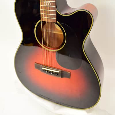 Blueridge BR-343ce Contemporary Series Worship 000 Cutaway Acoustic Electric Guitar, Vintage Sunburst w/ Case - Previously Owned image 3