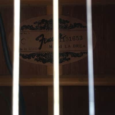 Immagine Fender La Brea California Series Black Rare Vintage Acoustic Electric Guitar - 10