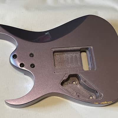 2000 Japan Ibanez RG470 Metallic Purple Basswood Guitar Body Floyd Ready (Finish Chips) image 16