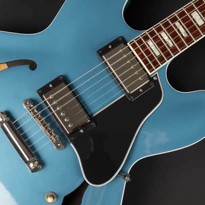 2017 Gibson Memphis Custom ES-335 Block - Pelham Blue | USA Limited Edition Semi-Hollow Burstbucker Humbucker Pickups | CoA OHSC image 20