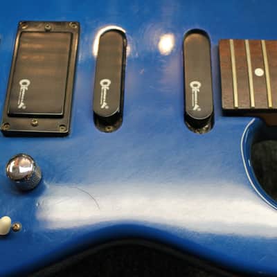 1989 Charvel Charvette Model 200/250 HSS Blue Electric Guitar image 8