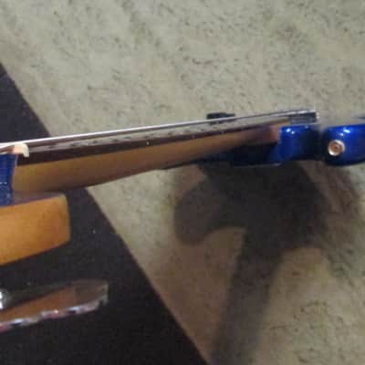 FENDER Squier Standard Jazz Electric Bass Guitar w/Blue matching h/s sold AS IS image 15