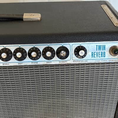 1974 Fender Twin Reverb Silverface 100-Watt 2x12 Combo – Serviced, Original Transformers, Footswitch image 7