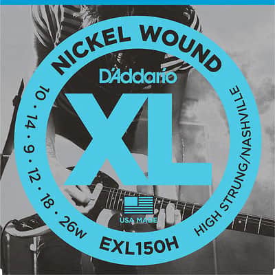 D'Addario EXL150H Nickel Wound Electric Guitar Strings for High-Strung / Nashville Tuning