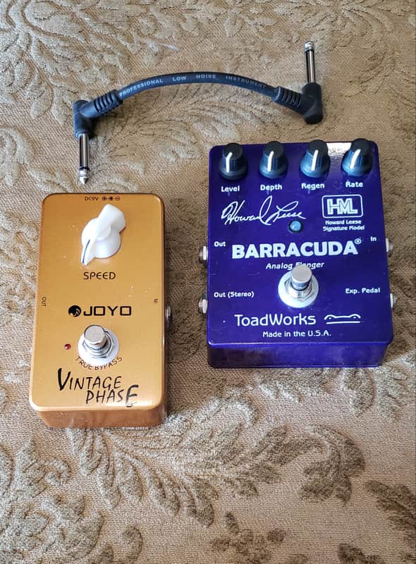 RARE Barracuda Analog Stero Flanger Howard Leese custom design. Plus BONUS Vintage Phaser image 1