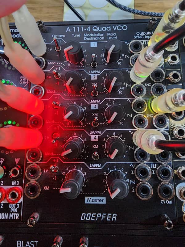 Doepfer A-111-4V Quad VCO Vintage Edition 2010s - Black image 1