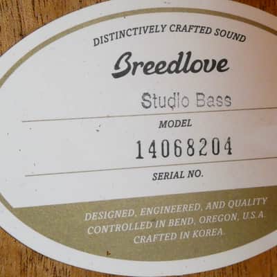 Breedlove Studio Bass w/HSC #14068204 USED 2014 image 16