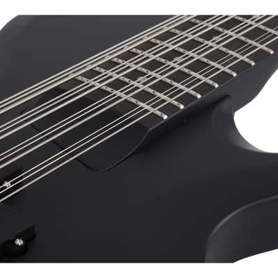 Schecter dUg Pinnick DP-12 Left Hand Solid Body Bass Guitar Ebony/Satin Black - 460 - Used image 6