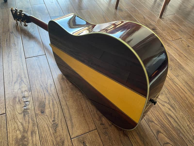 Vintage 1980s Morris TF-801 Acoustic Dreadnaught Guitar D45 MIJ