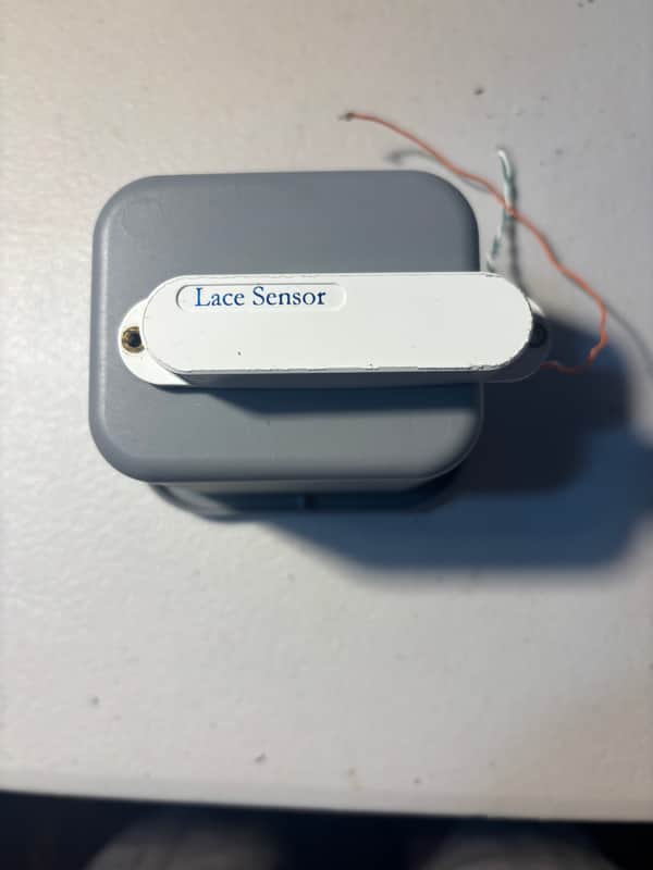 Lace Sensor Blue with White Cover Guitar Pickup 2010s - White image 1