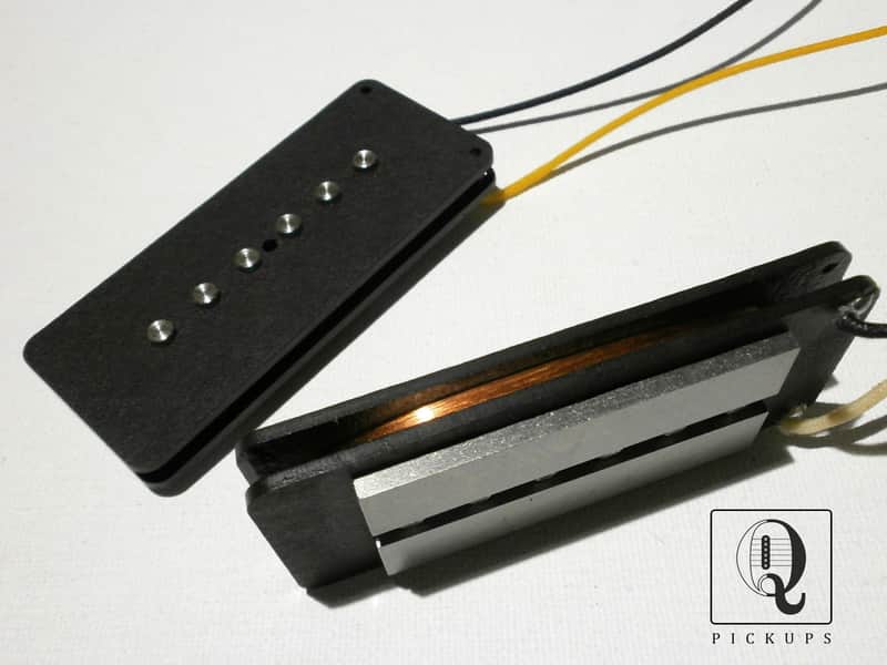 Jazzmaster HYBRID Guitar Pickups SET A5 P90 / Humbucker Hand Wound Fender FAT by Q pickups image 1
