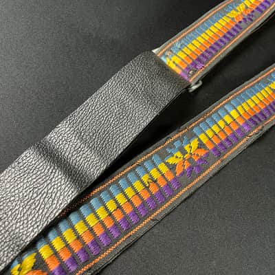 Ace Guitar Strap Vintage - Blue, Yellow, Orange, Purple (1960s) image 1