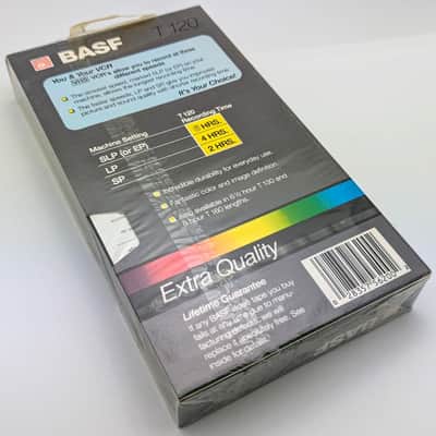 BASF T120 6-Hour VHS Tape Extra Quality VHS Video Tape - Brand New - Factory Sealed image 3