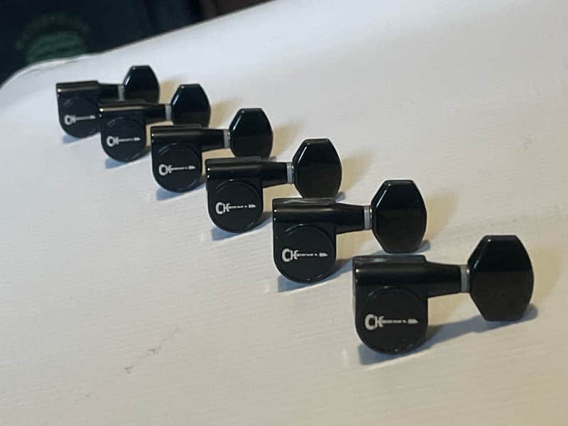 MIM Charvel Pro Mod So Cal Black Tuners Tuning Pegs 6 In Line Dual Pin image 1
