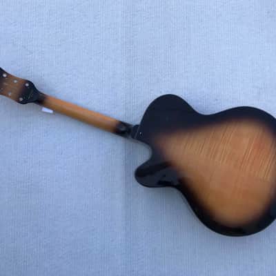 Hofner HCT-SL Hollow Body Jazz Guitar, Rosewood Fingerboard Neck image 7
