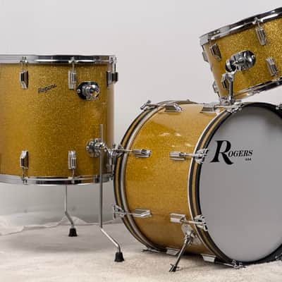 Immagine Rogers 20/13/16" 1960's Cleveland-Era Drum Set - Gold Sparkle - 2