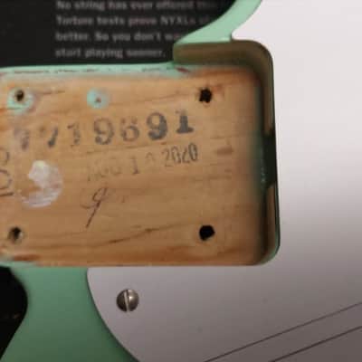 Fender 7Oth Anniversary Esquire  Nitro / Roasted Pine - Surf Green W/G&G Case image 17