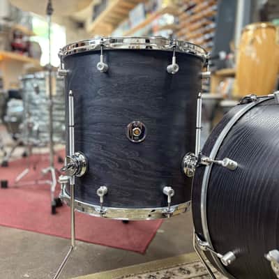 651 Drums Ash 3-Piece Drum Set (12-16-20) - Natural Black Stain image 5