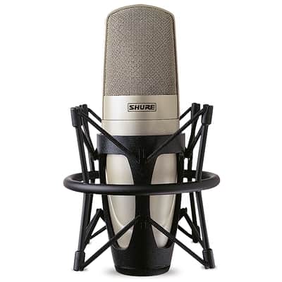 Shure KSM32 Studio Condenser Microphone, Champagne, with Shock Mount, Open Box (Like New) image 1