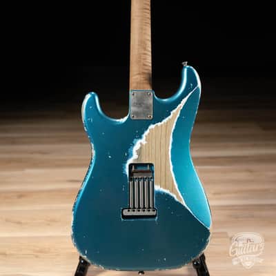 Xotic XSC-2 Swamp Ash HSS S-Style w/ Roasted Flame Maple Neck – Lake Placid Blue image 7