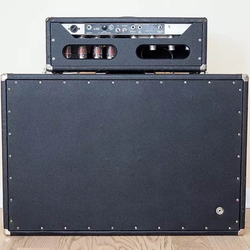 Fender Black Panel Showman 15 2-Channel 85-Watt 1x15" Piggyback Guitar Amp 1963 - 1967 image 2