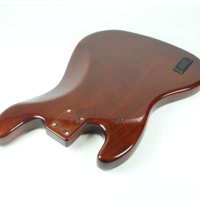 1978 Fender Jazz Bass BODY Burgundy Red Walnut ASH 3-Bolt to 4-Bolt 1970's Vintage image 4