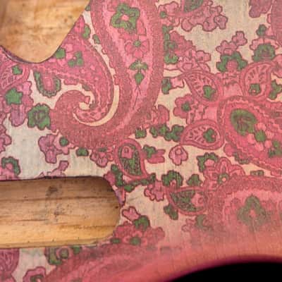 Pink Paisley Tele Body, Aged, Nitro , Alder image 9