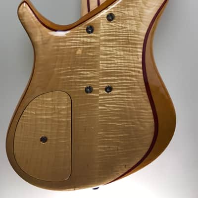 Brubaker NBS-4 "Lexa" Flame-Maple Top and Back, Birdseye Fingerboard image 7
