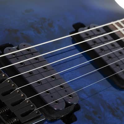 Schecter Omen Elite-6 - See Thru Blue Burst (2452) image 8