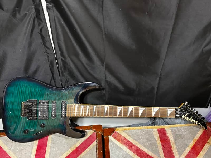 Jackson Dinky XL Professional Electric Guitar MIJ Japan Green image 1